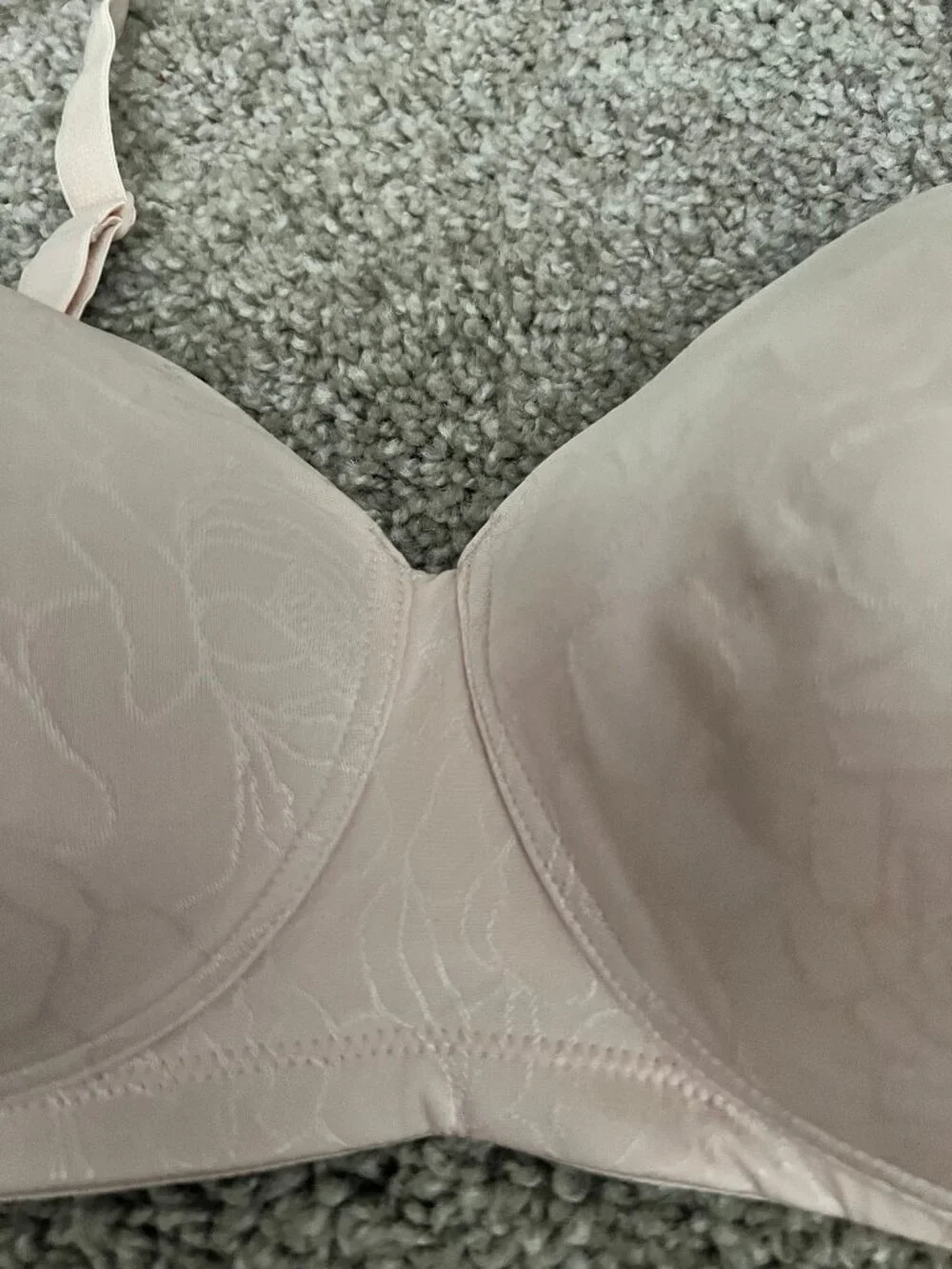 NWT Vanity Fair Women's Perfect T-Shirt Bra Quartz Jacquard 40D